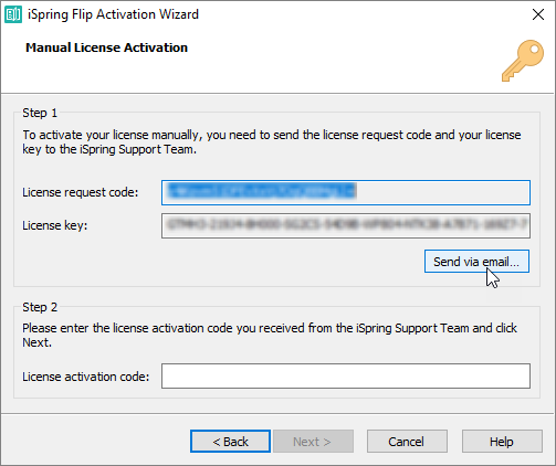 Activating iSpring Flip License