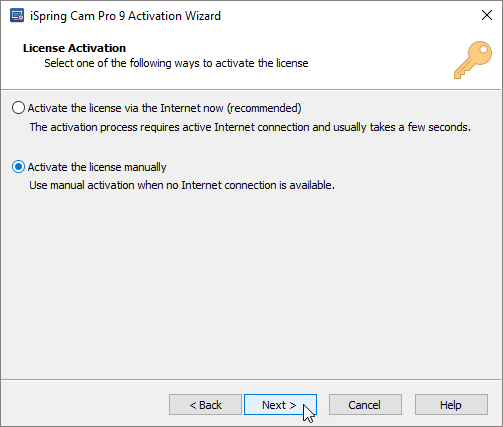 Ispring Licences Activating iSpring Cam Pro License