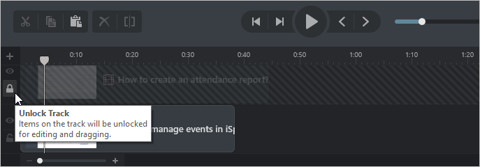 Managing Tracks