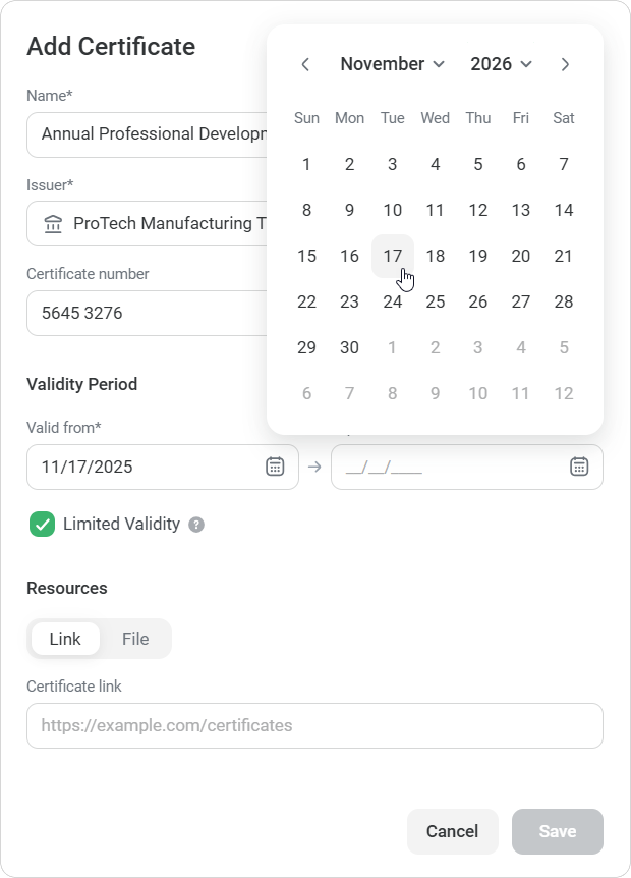 How to Add an External Certificate