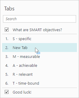 Tabs