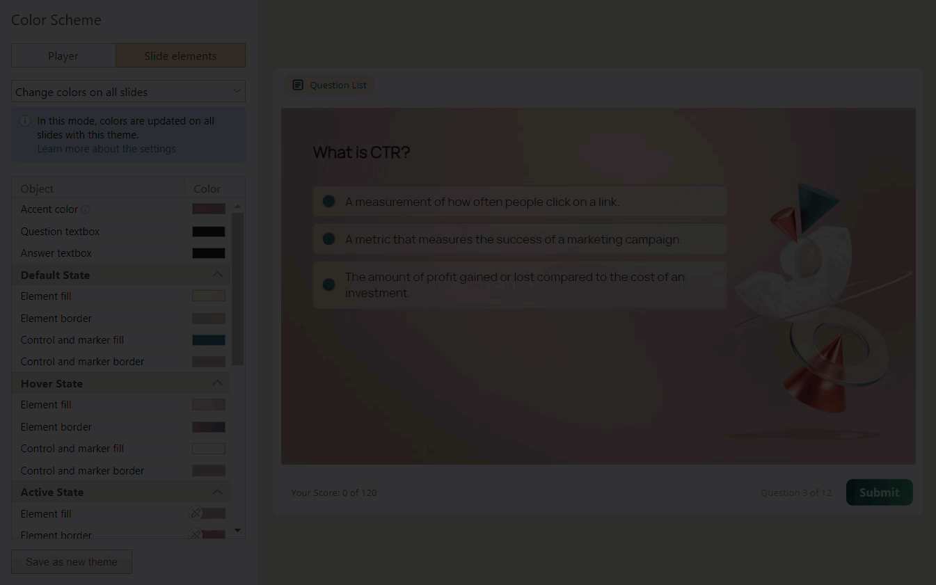 Create a Custom Theme