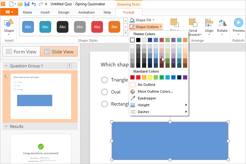 Formatting Shapes